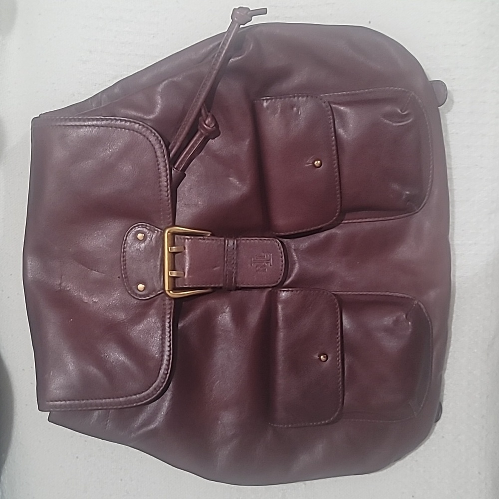 Vintage Ralph Lauren Leather Backpack